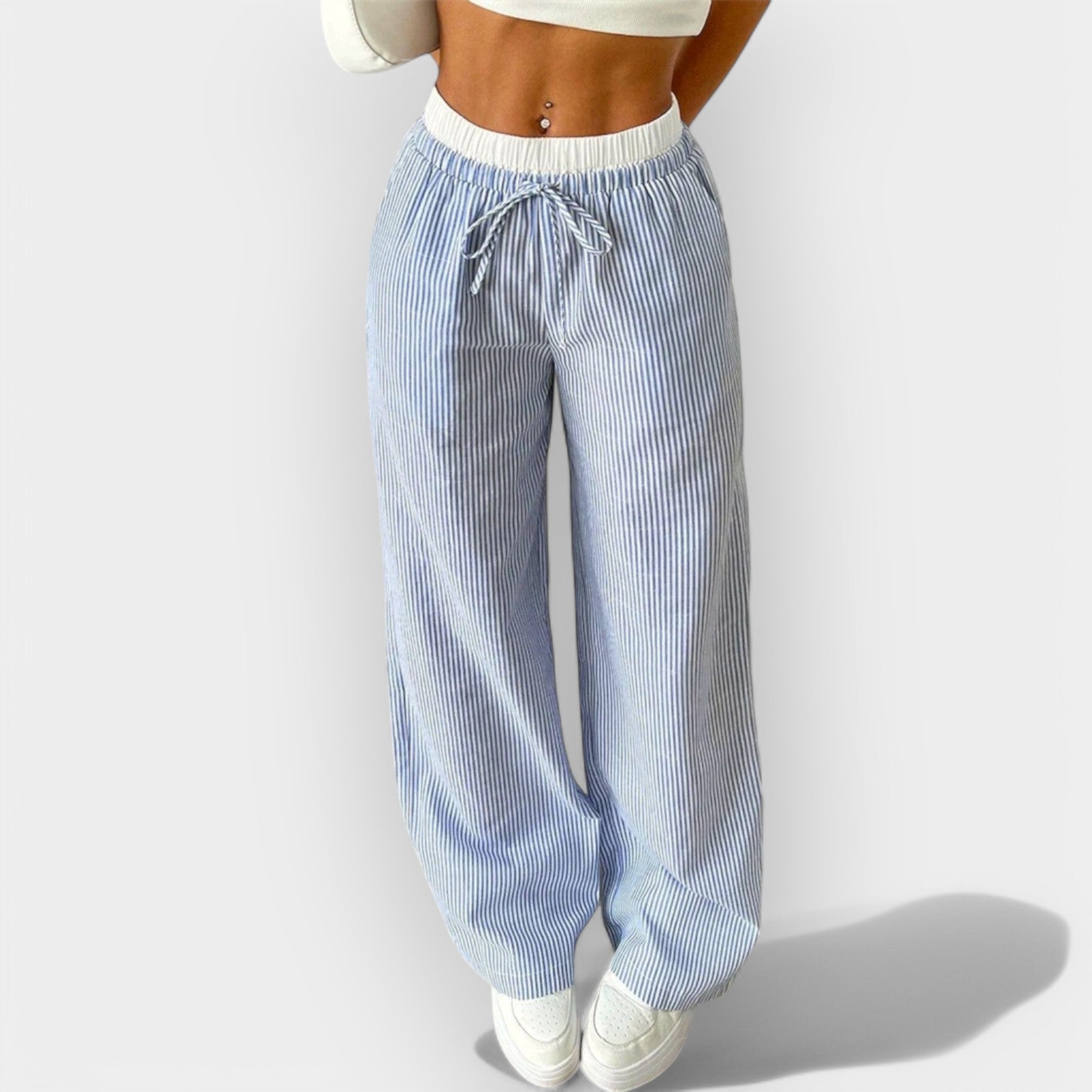 Pantalón Ancho a Rayas
