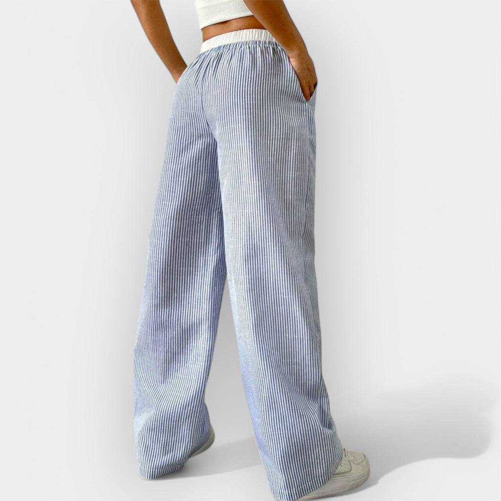 Pantalón Ancho a Rayas