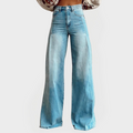 Pantalón de Jeans Elegante con Piernas Anchas