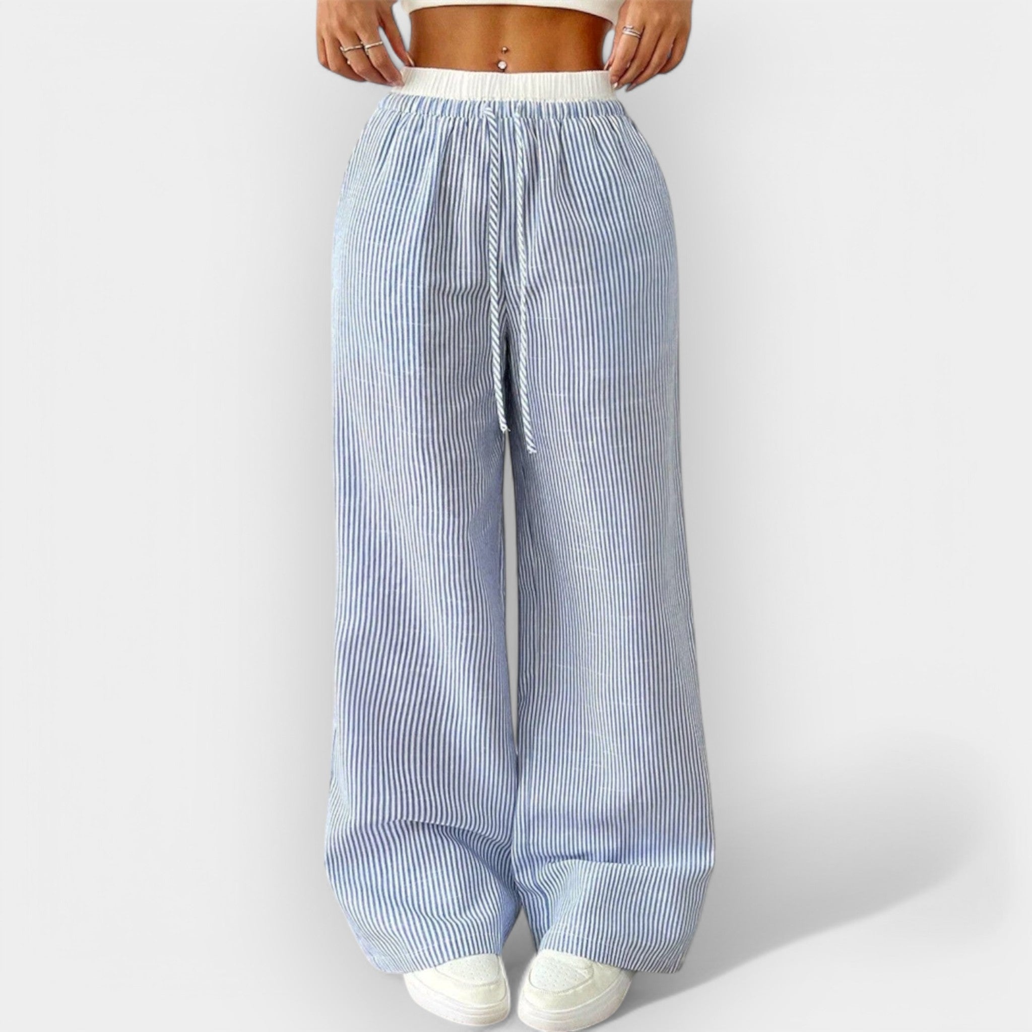 Pantalón Ancho a Rayas