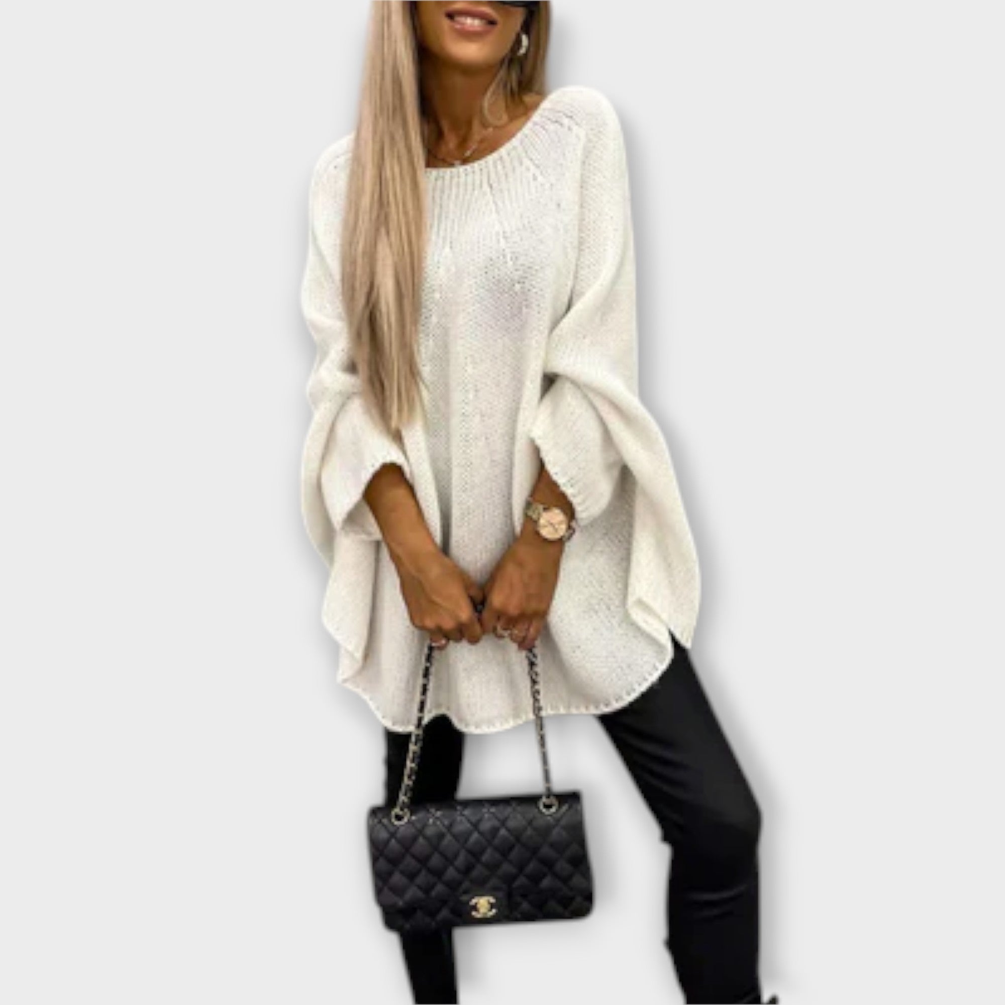 Isabel - Suéter femenino elegante con cuello redondo