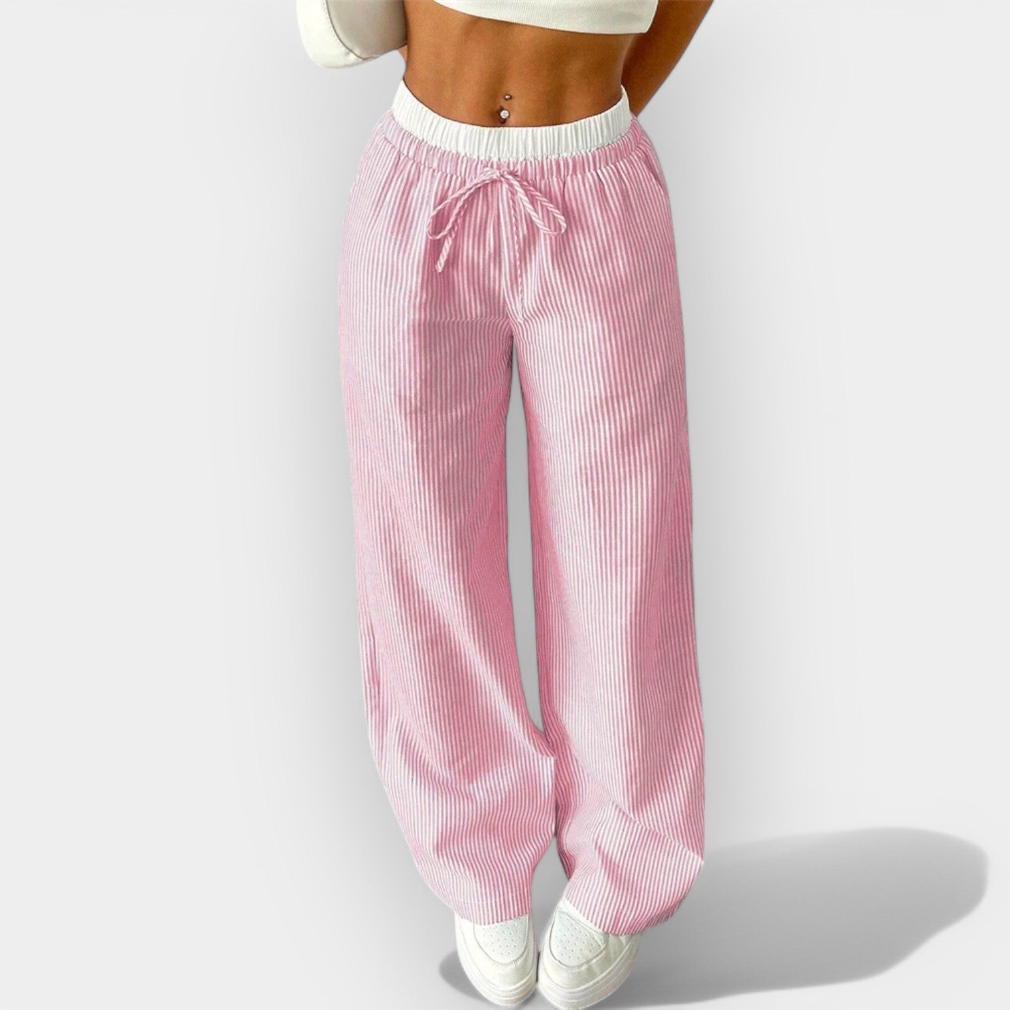 Pantalón Ancho a Rayas