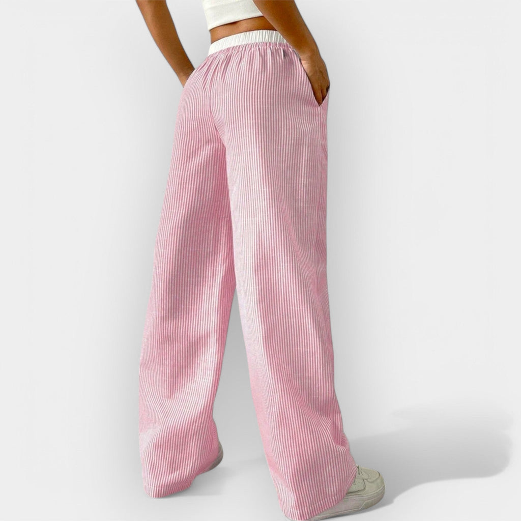 Pantalón Ancho a Rayas
