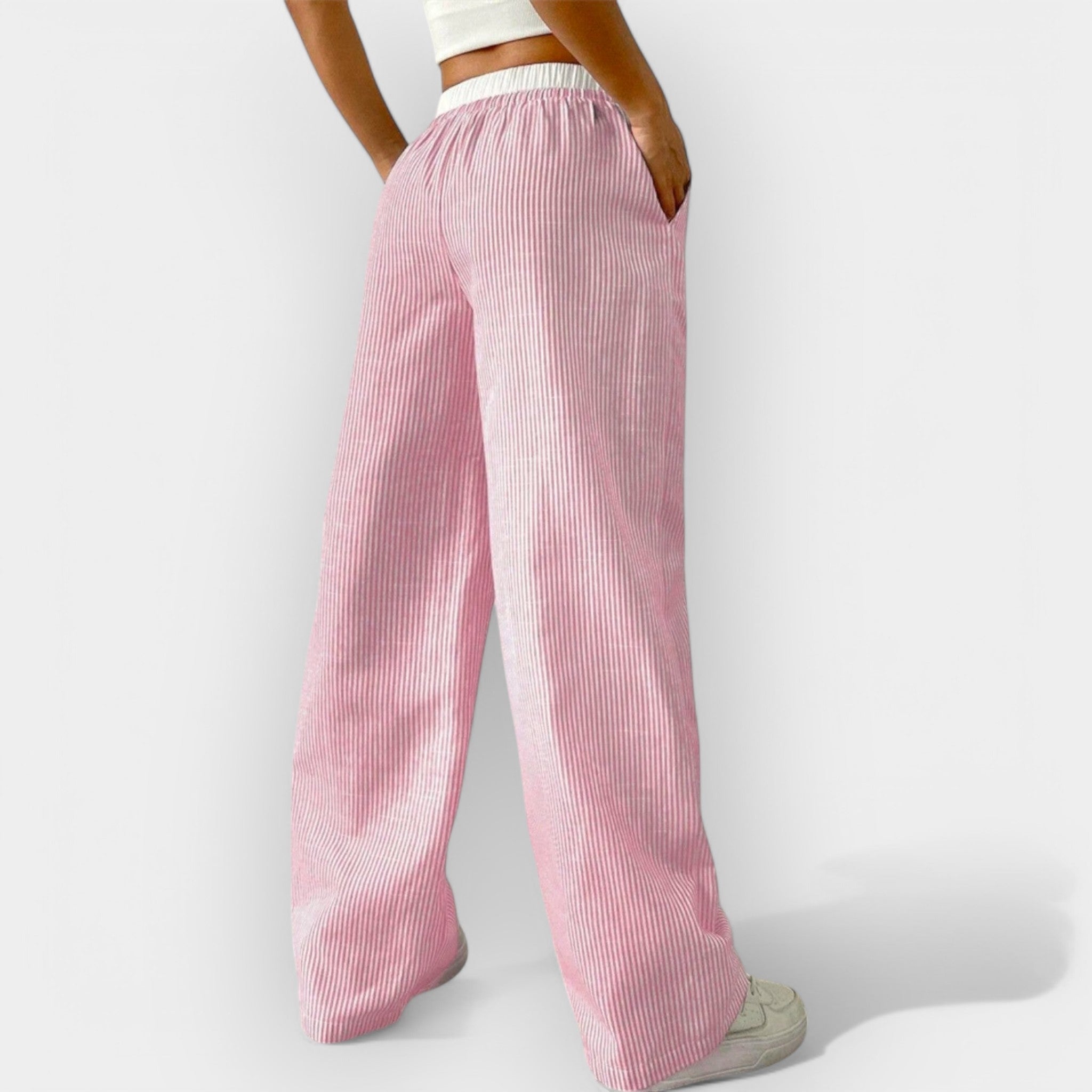 Pantalón Ancho a Rayas