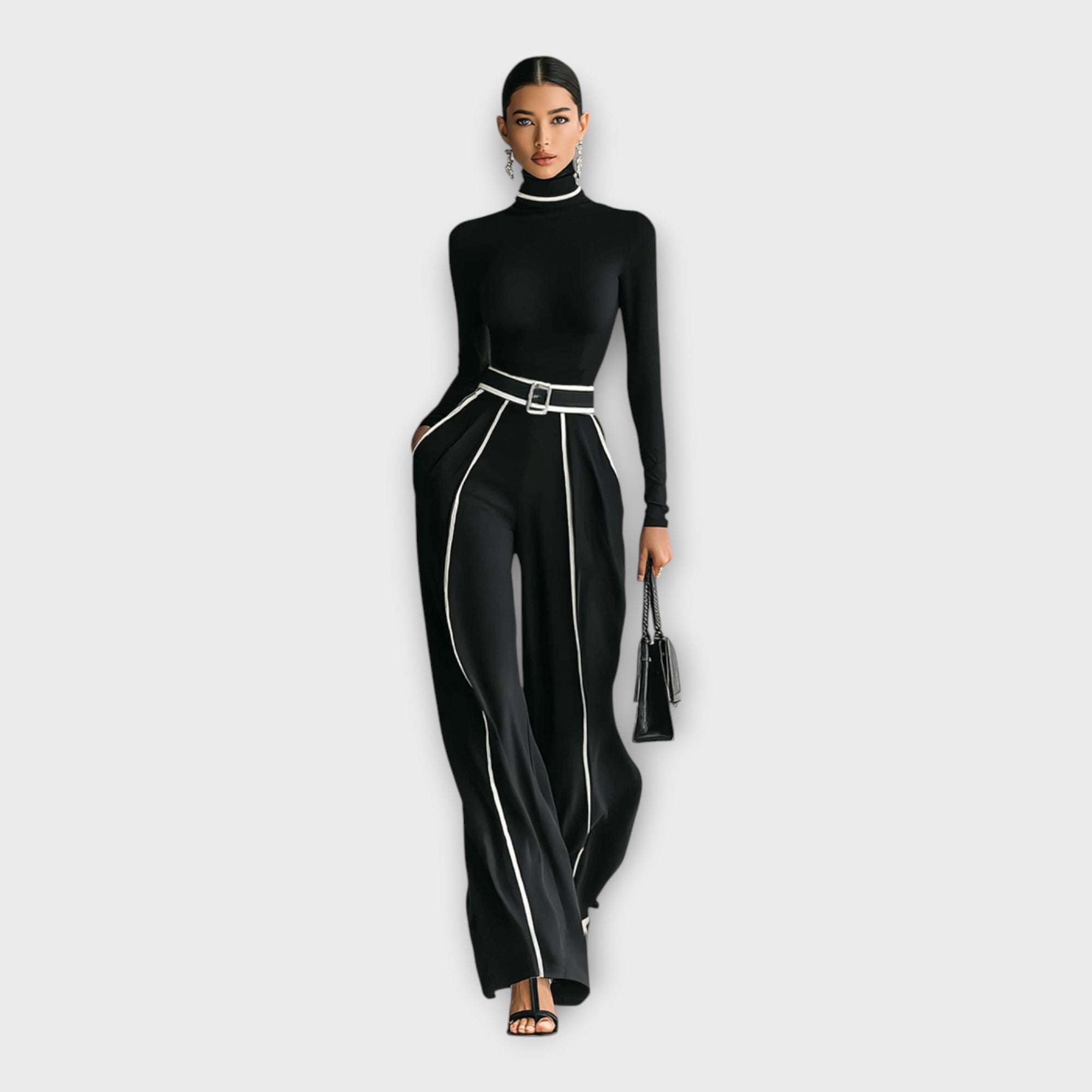 Mono elegante con estética minimalista