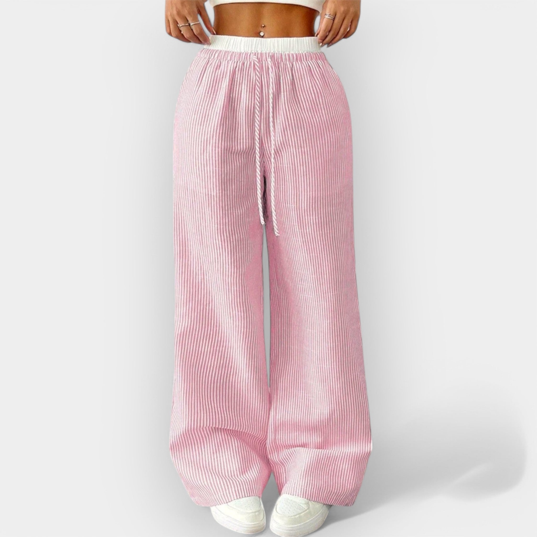 Pantalón Ancho a Rayas