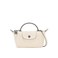 MINI BOLSO DE PIEL LONGCHAM | BLANCO