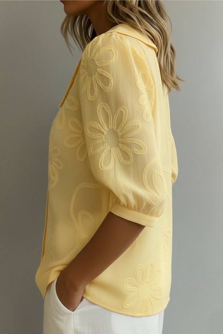 Blusa de flores elegante