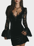 Euthalia - Vestido mini de terciopelo