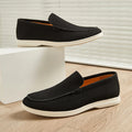 Elegantes mocasines de ante