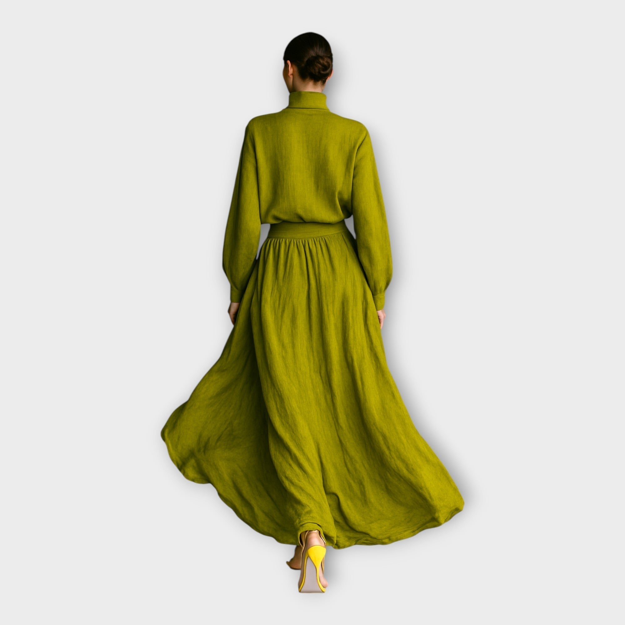 Conjunto de punto con elegancia etérea