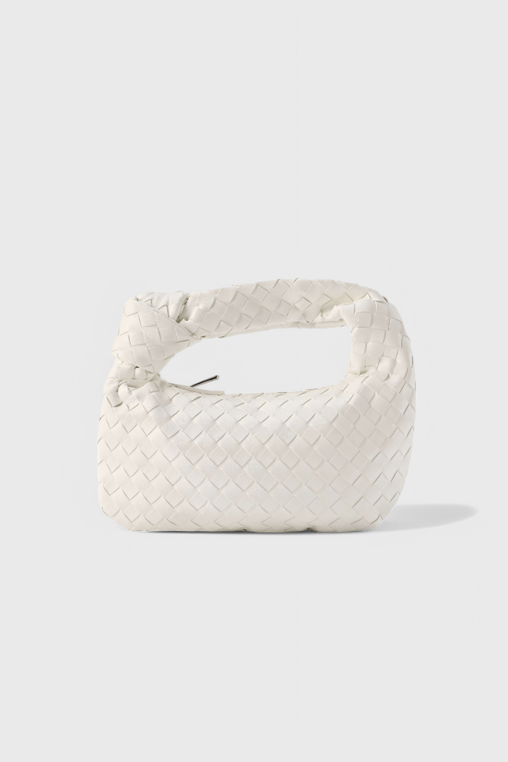 Bolso Satchel Mini Woven Sage